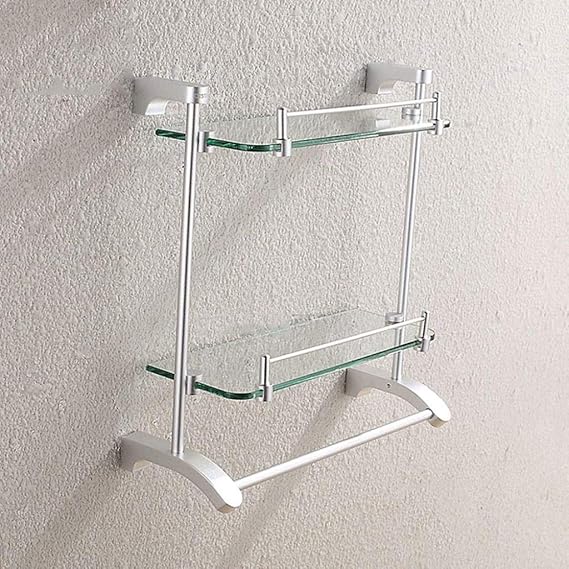 Ducha de Almacenamiento Estante de Vidrio para el baño, Rack de Ducha