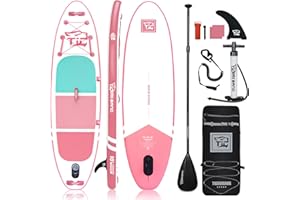 TIGERXBANG Inflatable Paddle Board with Premium SUP Board Accessories, Allround Paddle Boards for Adults/Kids,Stand Up Paddle Board Defender Collection