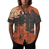 Joyidec Mens Hawaiian Shirt Casual Button Down Short Sleeve Tropical Beach Holiday Aloha Party Shirt for Men Funny