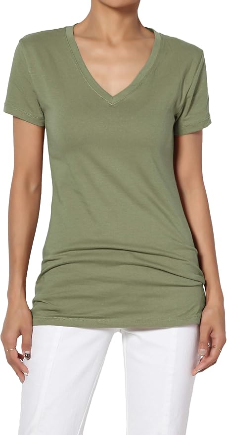 women's white stretch t shirt