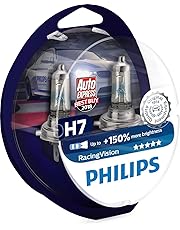 Philips Lampade Racing Vision +150%, H7, 2 pezzi