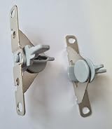 Hafele INDAUX Supra Metal Drawer Side Front Fixing Brackets Grey Pair Solmer LTD view 4