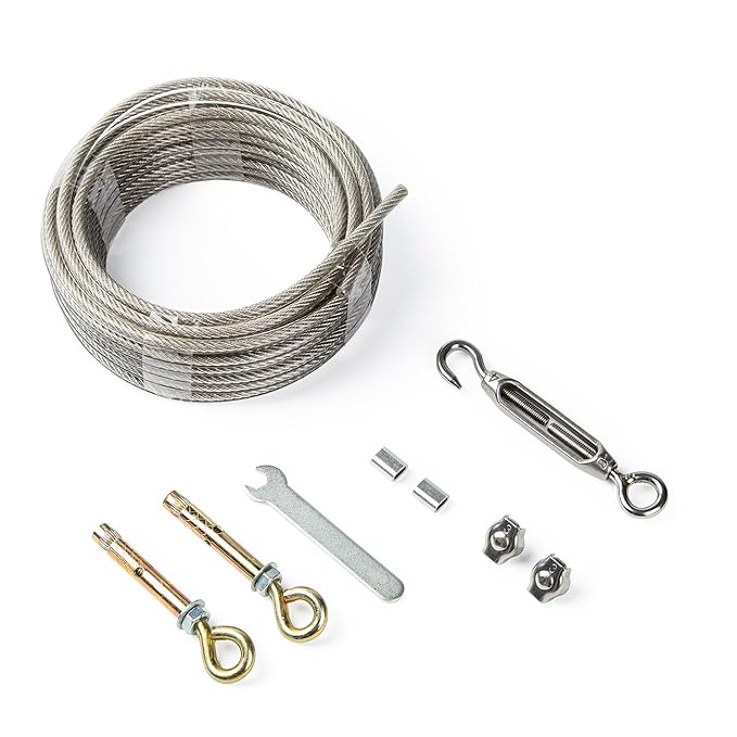 AimtoHome Laundry Line Steel Clothesline Wire Wall Mounted