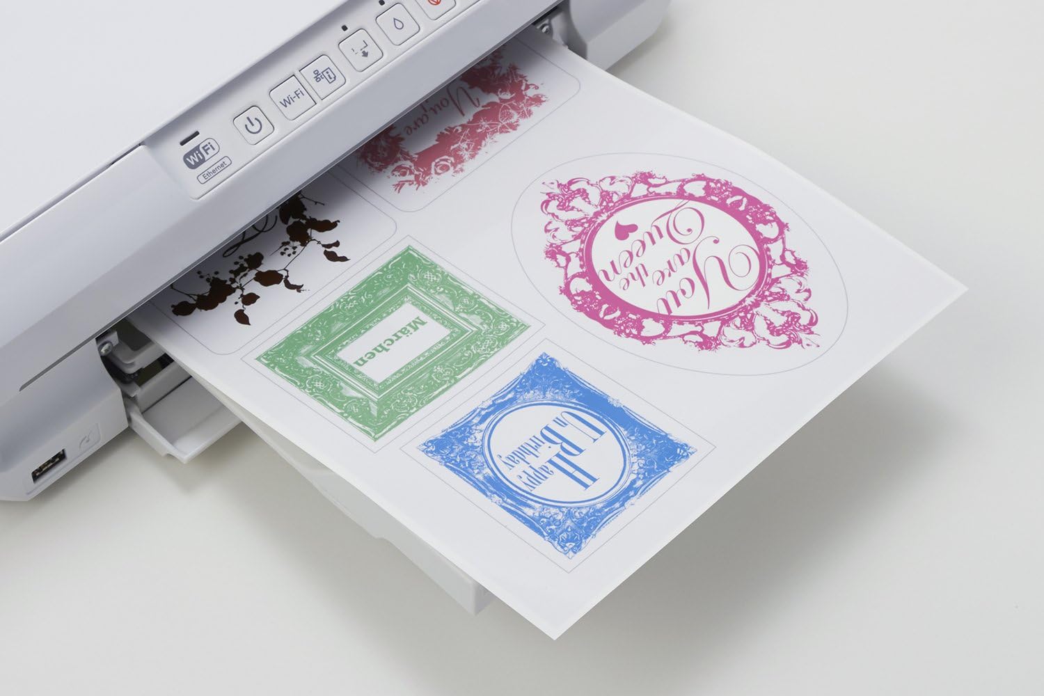 Amazon エーワン ラベルシール 光沢フィルム 透明 ノーカット 10枚 ラベル用紙 文房具 オフィス用品