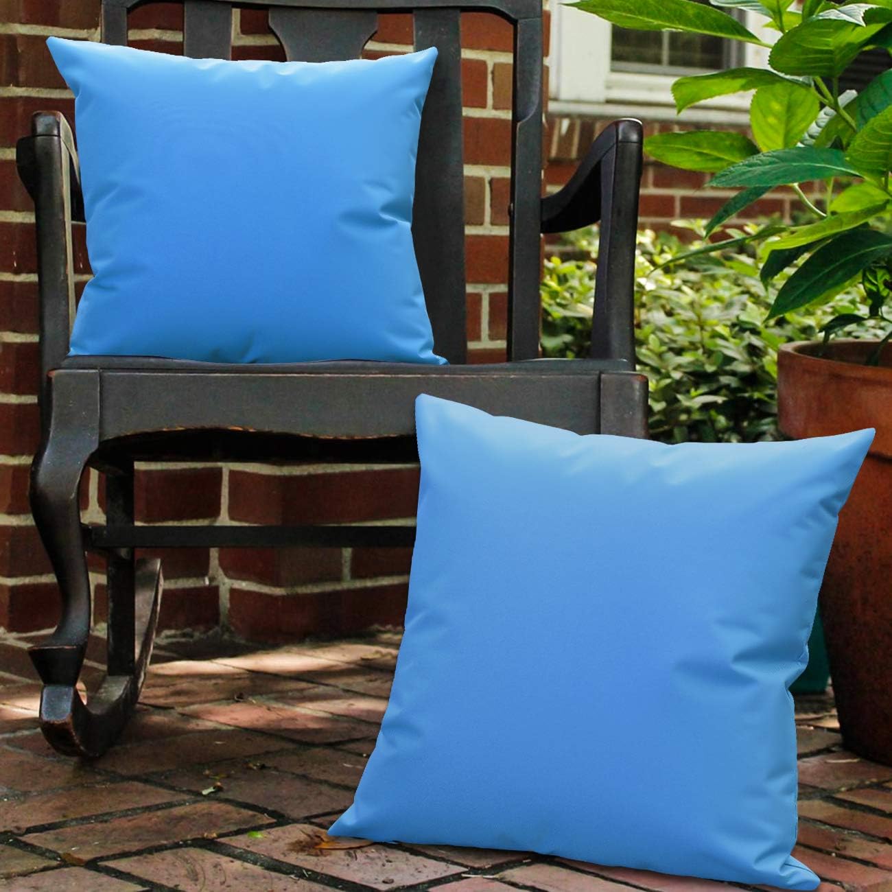 Lewondr Waterproof Outdoor Cushion Cover
