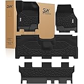 3W Floor Mats for 2025 2026 Ford Expedition Max Bench Seating 8 Seats, All Weather for 2025 2026 Ford Expedition Max (Not fit 7 Seats) Floor Mats Cargo Mat (Only MAX)