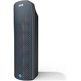 Pure Enrichment PureZone Elite True HEPA Large Room Tower Air Purifier with Air Quality Monitor, 4 Stage Filtration and UV-C Light, Helps Destroy Bacteria, Smoke, Pollen & Dust (Graphite)