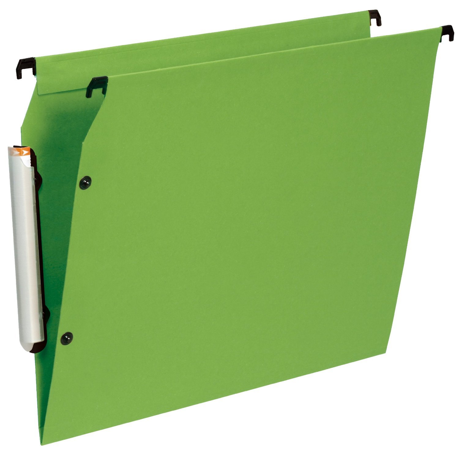 Esselte Premium Suspension Files for Filing Cabinet V-Base Pack of 10 Opaque Green