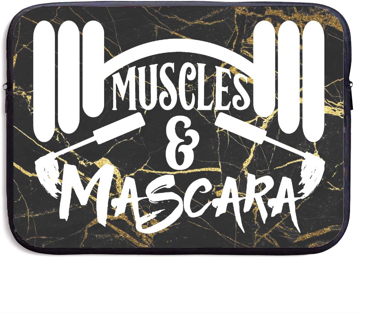 Muscles and Mascara Notebook Bags Zipper Laptop Bag 13 Inch Laptop Sleeve Case Bag Computer Bag