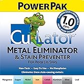 CuLator Metal Eliminator PowerPak 1.0 for Pools &amp; Spas &ndash; Removes Copper Iron Rust Manganese &ndash; Stain Preventer, Water Clarity Support, Skimmer Treatment for 20,000 Gallons
