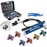 IBOSAD Hydraulic Hose Crimper Hydra-Krimp 71500 Manual A/C Hose Crimper Kit Air Conditioning Repaire Handheld Hydraulic Hose Crimping Tool (Split with Manual Pump)