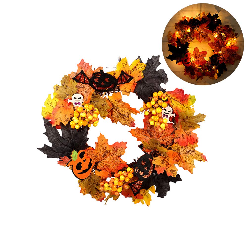 Küche, Haushalt & Wohnen Halloween Kranz,Halloween Ahornkranz