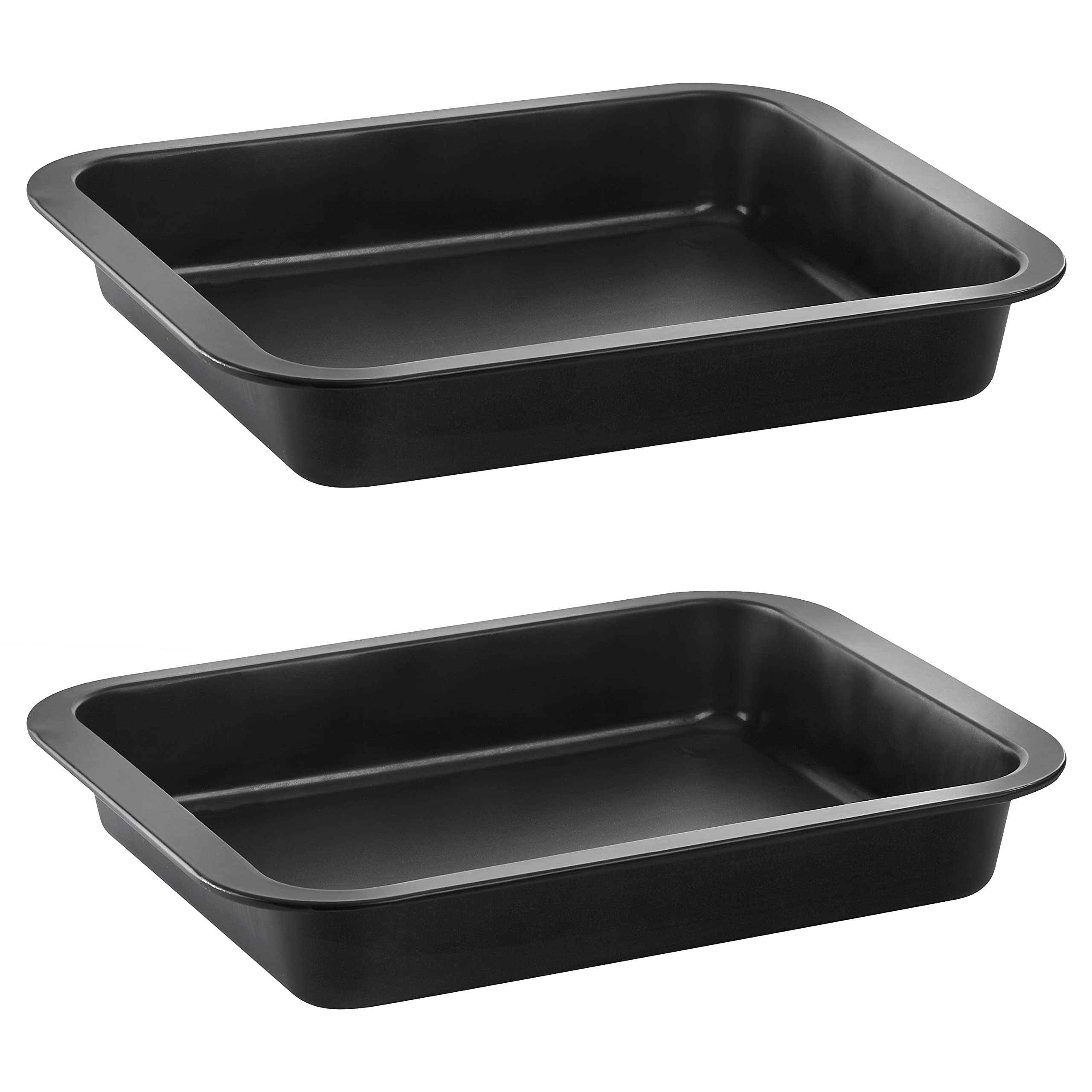 Grizzly set of 2 Baking Trays - Non-stick Roasting Tin - Oven Dish - 32 x 25 x 5 cm (13" x 10" x 2")