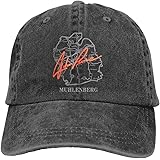 John Prine Hat Unisex Fashion Retro Adjustable Denim Hat Baseball Cap Black