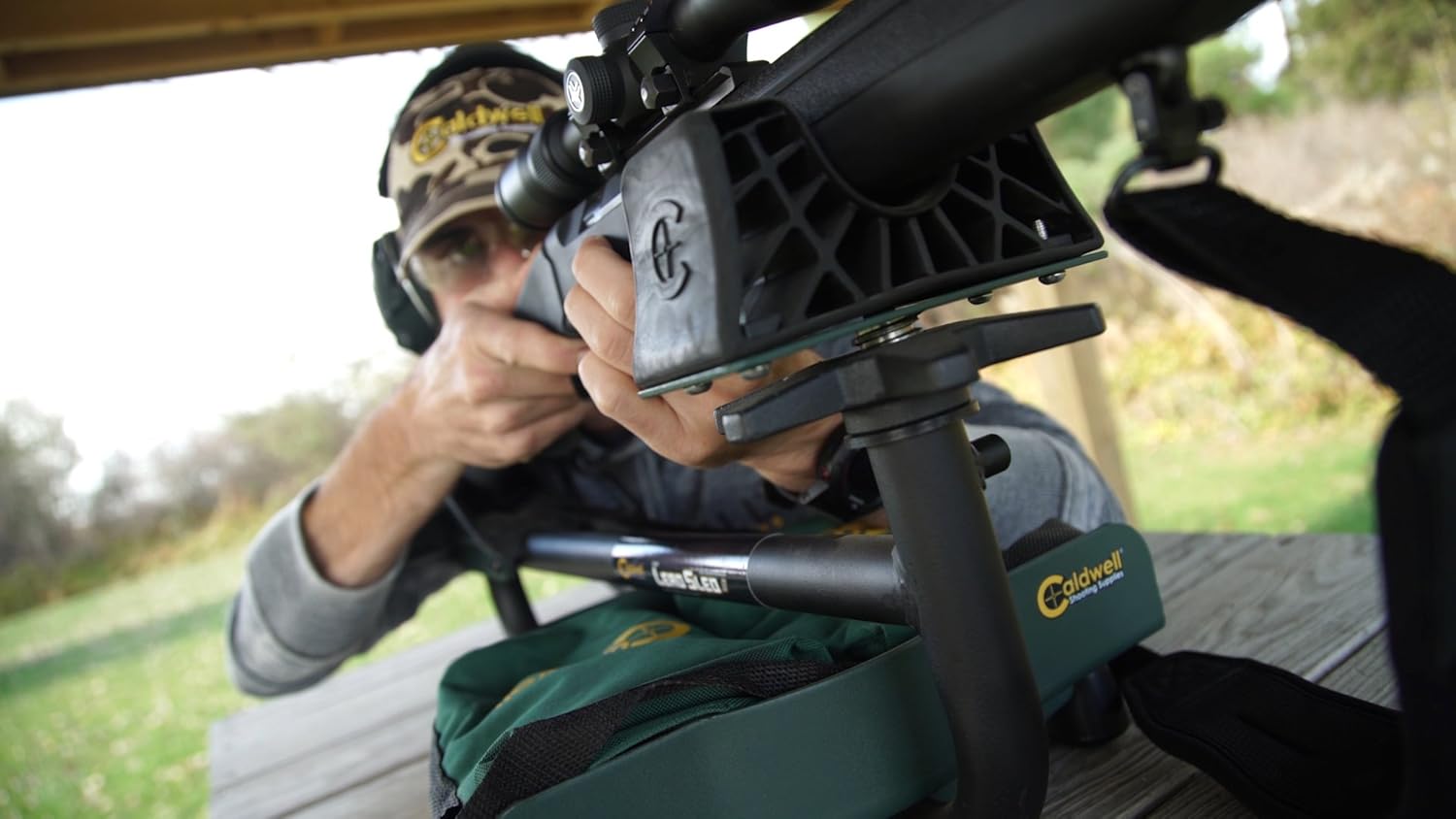 Caldwell Lead Sled 3 Adjustable Ambidextrous Recoil Reducing Rifle Shooting Rest for Outdoor Range : Sports & Outdoors