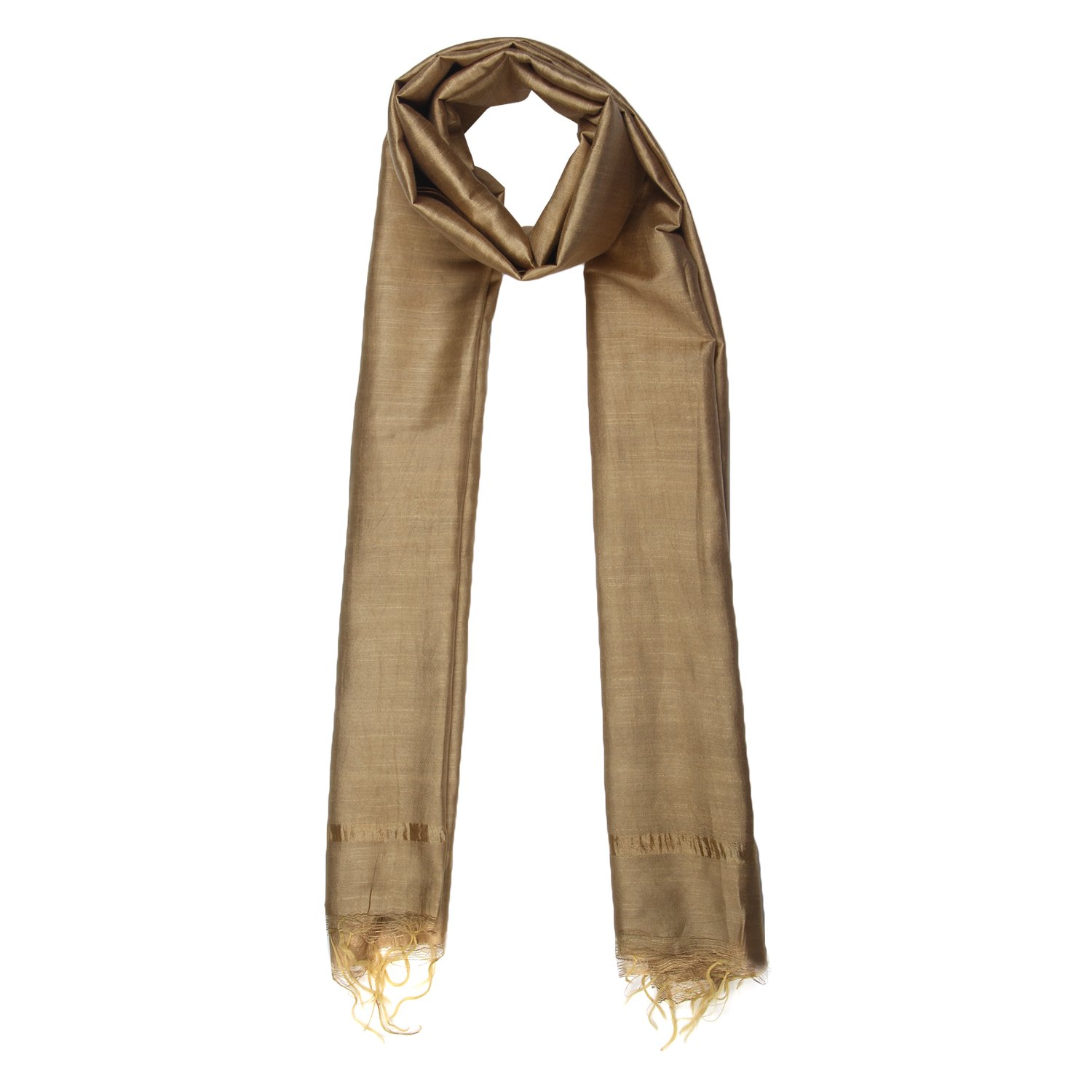 dupatta bazaar women's gold cotton silk dupatta