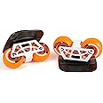 FreeSkates Portable Roller Road Drift Skates Plate, with Aluminum Alloy Deck Non-Slip, Board Split Skateboard with PU Wheels High-end Bearings (Orange)