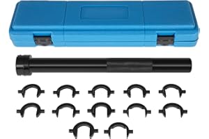 ACZCR Inner Tie Rod Removal Tool Kit 13 Pcs Tie Rod Removal Tool SAE and Metric Sizes Inner Tie Rod Removal and Installation Tools Set with 12 Crowfoot Adapters 1/2 Inch Drive Tube w/Case