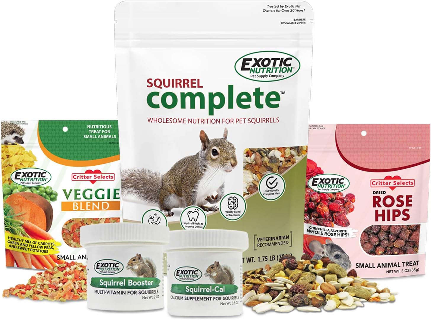 Squirrel Food Starter Package Nutritionally Complete Staple Diet with