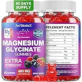 Magnesium Glycinate Gummies 400mg, Sugar Free Mаgnеsium Gummiеs for Adults with Magnesium Malate, Zinc, and Vitamin B6 for Sleep, Body Support and Relaxation, Non GMO, 60 Count-Multi-Flavor