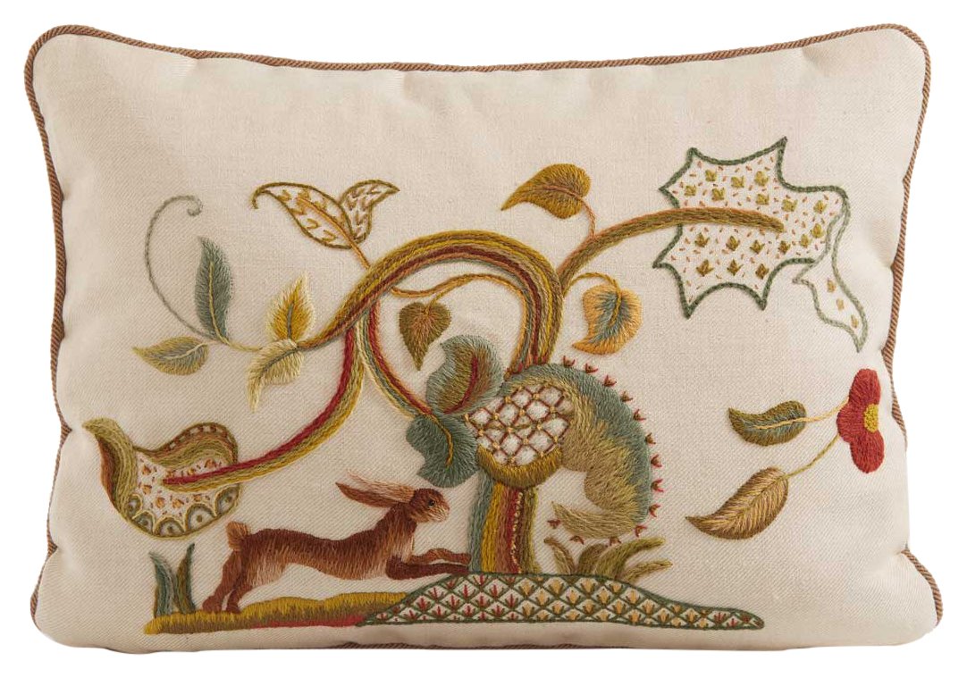 Running Hare Intermediate Crewel Work Embroidery Kit From The