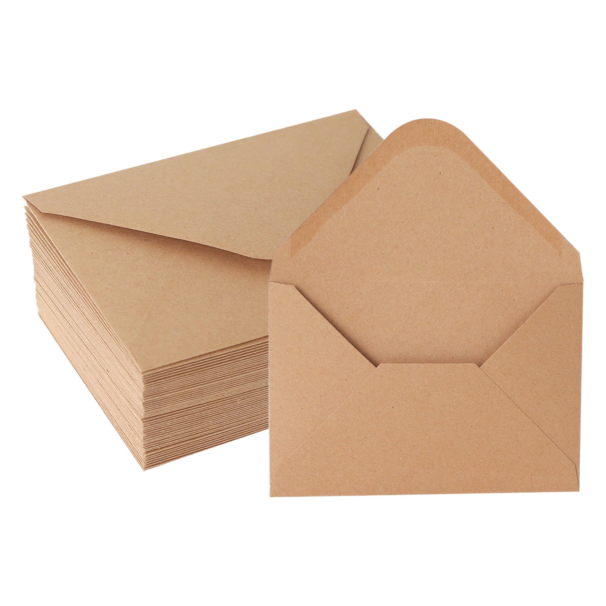 V-flap Kraft Envelopes, 50 Pack, 4 x 6 Inch, A4