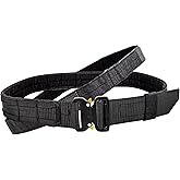JRONG Tols Utility Tactical Belt, Double-Layer MOLLE Belt with Quick Release Textured Buckle for Heavy Duty, Combat Belt