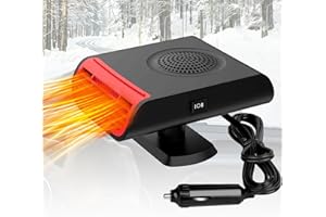 Milukon Portable Car Heater 2 in 1 Cooling & Heating Heater Vehicle Electronic Air Cooler 12V Handheld Automobile Heater Into Cigarette Lighter