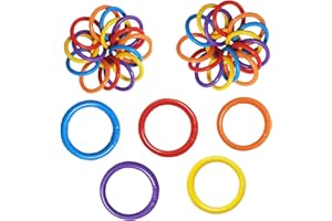 150PCS Binder, Multi-Color Plastic Loose Leaf Plastic Book Mini Binder Notebook for Key Chain Notebook Cards Document Stack S