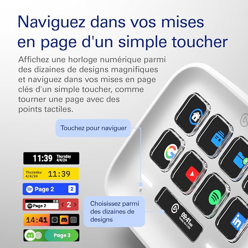 Stream Deck Neo, 8 touches personnalisables, 2 Touch Points