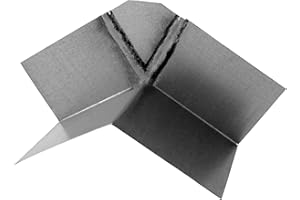Roof Ridge Cap Flashing System - Roof to Wall Metal Ridge Cap Flashing - Metal Ridge Flashing End Cap - Roof Seal for Any Pitch - Metal Roof Flashing by Flashing Kings (6/12 Pitch)