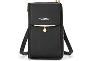 Womens Large Crossbody Cell Phone Wallet Shoulder Purse Leather Clutch Handbag