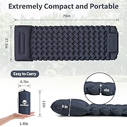 WILDOMS Sleeping Pad for Camping - 4” Thick