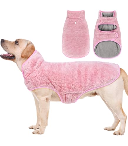 Gooby Microfiber Stretch Fleece Dog Vest - Pink, 5X-Large, Pullover Design For Warmth & Comfort - View #9