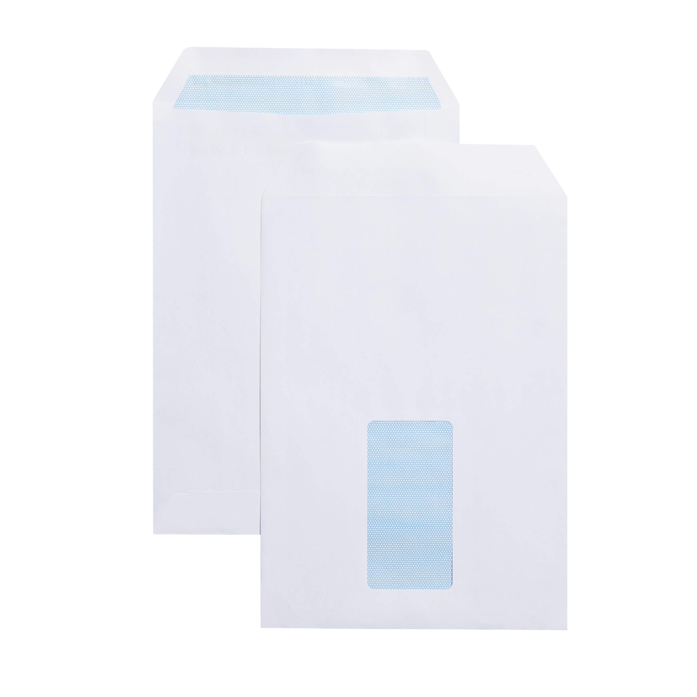 Blue Label Window Opaque C5 229 x 162 mm 90 gsm Pocket Self Seal Envelope White - Pack of 500