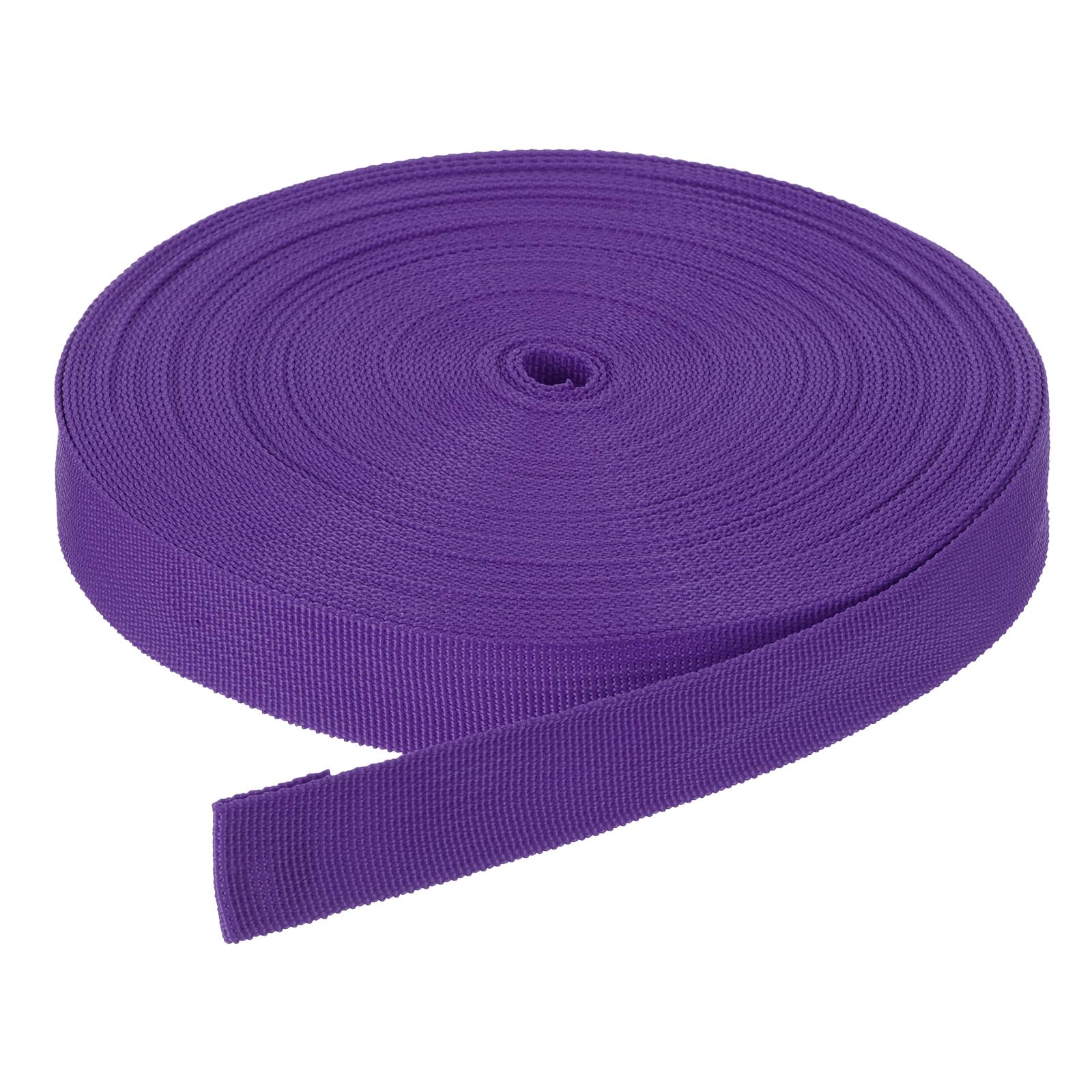 DMiotech 25 Yard x 1 Inch Width Nylon Webbing Strap Poly Flat Webbing Strapping for DIY Craft Backpack Strapping, Sewing, Outdoor Gear Repair, Dark Purple