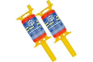 LURKA 2 Pack Mason Line String,#18 540 Feet 8 Braided Construction Nylon Line with Spool Fluorescent Orange String Line for Precision Work, DIY, and Gardening Projects（Orange Line）