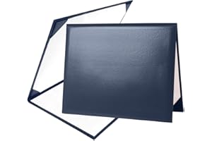 Misscom Diploma Cover 8.5” x11” Diploma Holder of Graduation Leatherette Padded Certificate（Tent Style