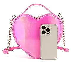 lola mae Heart Shape Satchel Crossbody Purse for