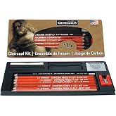 General Pencil Gen15 Charcoal Kit, Multicolor (GEN15)