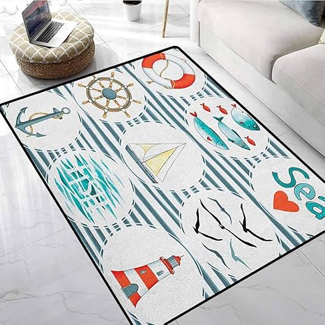 Get Nautiques tapis pour le salon Free