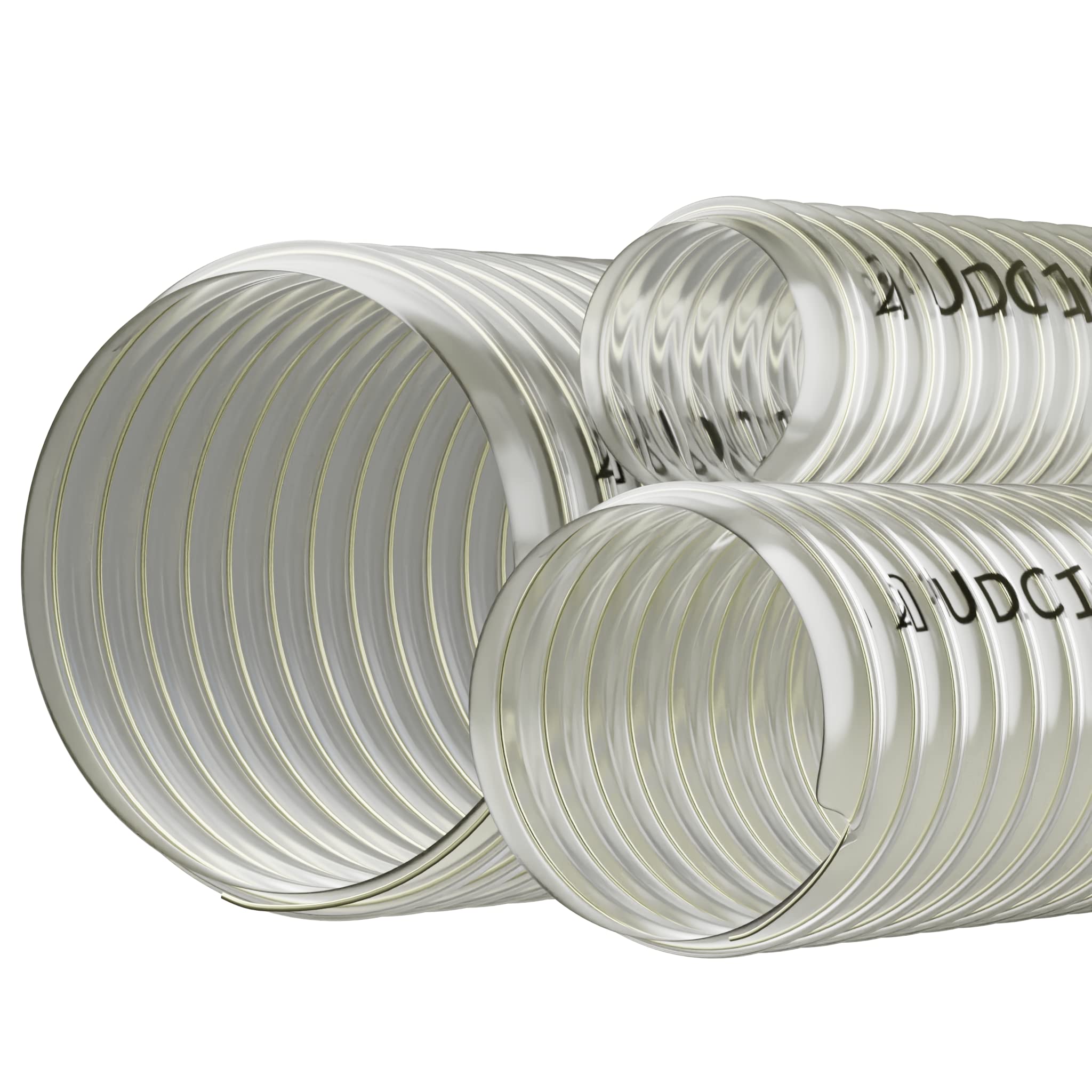 3 Inch Clear PU Polyurethane Ducting Flexible Hose 2 Metre