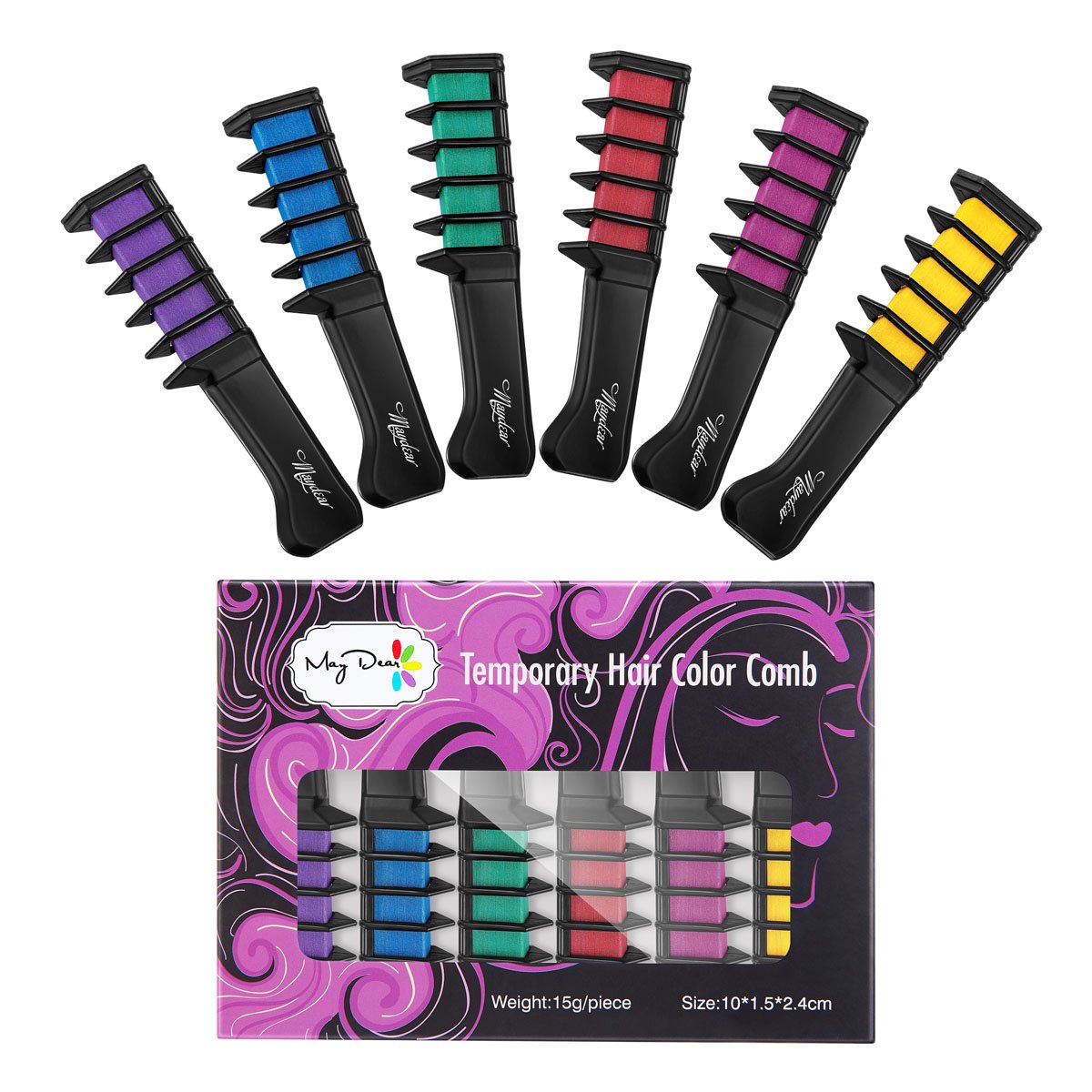 Temporary Hair Chalk Comb In Kids Girls Dye Color Kit Non Toxix