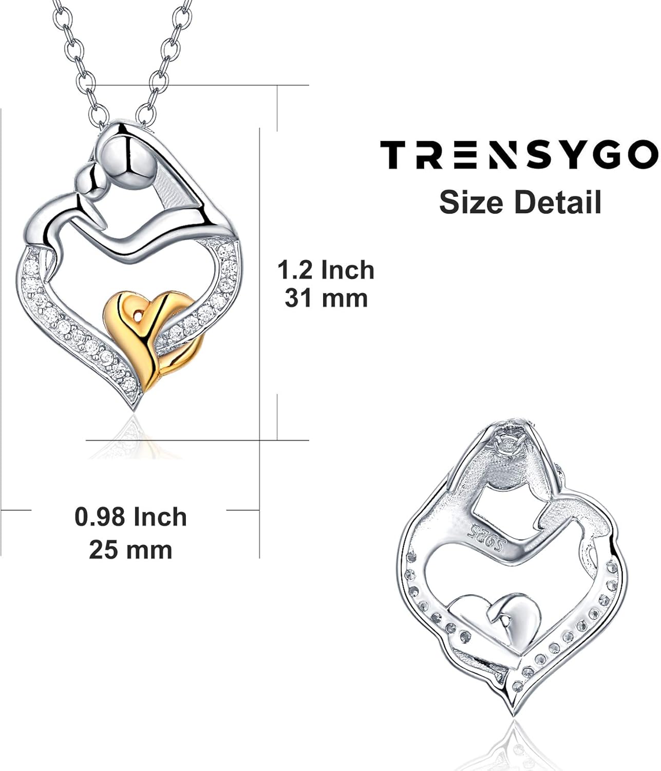 mother daughter cross necklace