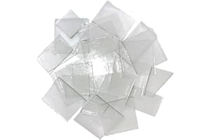 BINARI GLASS STUDIO 1.5 LB COE 96 Clear Glass Scraps - System 96 Fusing Glass Scraps