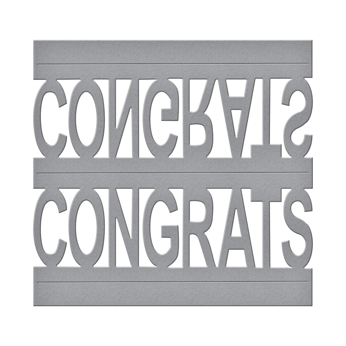 Spellbinders Shapeabilities Congrats Pop Up Die, Brown