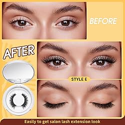 QUEWEL No Glue Needed Eyelashes Magnetic, Magnetic