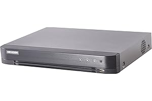 Hikvision H.265 Pro+ Turbo HD 8MP 8CH DVR 4K HDMI Supports up to 8MP TVI/ 5MP AHD/ 5MP CVI/Plus 8-CH 8MP IP CAM, 1-Sata HDD (HDD not Included)