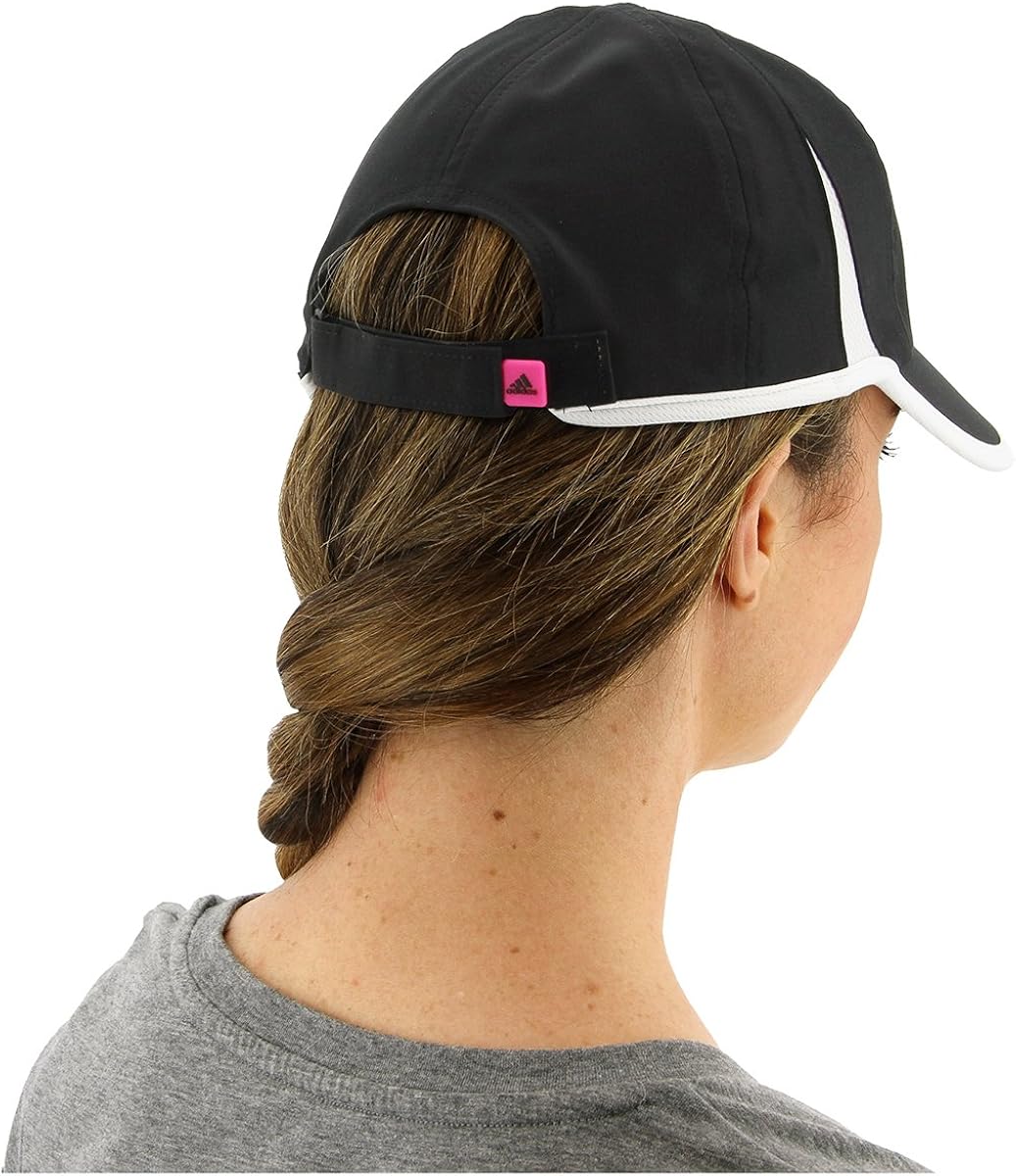 adidas Women's Adizero II Cap, Black/Shock Pink/White, ONE SIZE: Clothing