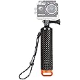 Homeet Handler Floating Hand Grip, Underwater Hand Stick Monopod Pole Compatible with DJI OSMO Action Cameras and Other Sports Camera, Orange